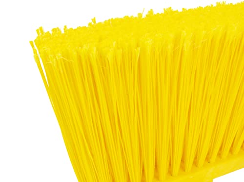 SPARTA Plastic Broom Head, Angled, Flagged for Small Debris Indoor, Outdoor, Home, Restaurant, Lobby, Office, 12 Inches, Yellow - color: Yellow