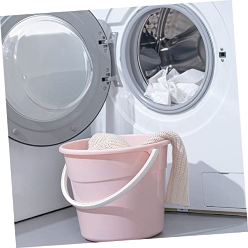 Cabilock 1pcs Heavy-Duty Water Container Bucket Handle Versatile Utility Storage for Home Car Washing Fishing and More Lightweight Compact Design - color: Pink