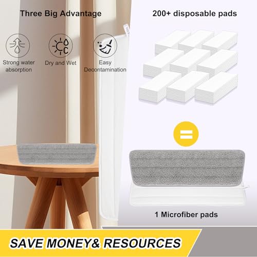 8 Pack 16.5 inch Reusable Mop Pads Microfiber Spray Mop Replacement Heads for Wet/Dry Mops Compatible with Bona Floor Care System - color: Gray Mop Pads
