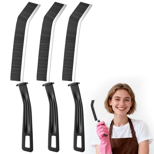 Multi-Purpose Narrow Gap Cleaning Brush 3-Pack,Crevice Cleaning Brush,Household Essential Tools for Bathroom Hard-to-Reach Spaces