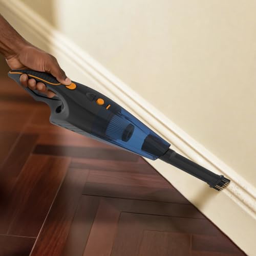 SEALON GV02 Handheld Rechargeable Car Vacuum Cleaner, 10KPa Vacuum Cleaner and Air Duster, High Power Hand Held Vacuum with LED Light and Multi-Nozzles for Car, Home, Office, Pet (Orange 1 Pack) - color: Gv02-orange-1