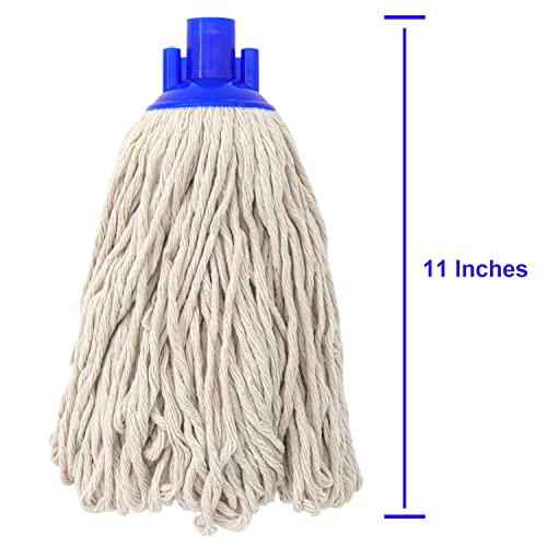 EaseYourDay Cotton String Screw on Mop Replacement Head Compatible with All Standard US Threading Pole (Acme 3/4 inch Thread) - 2 PCS