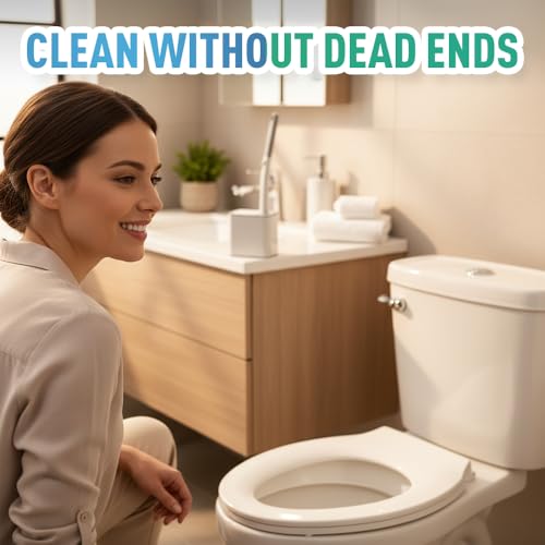 Disposable Toilet Cleaning System: Toilet Brush & Holder Kit with 18PCS Pre-Soaked Cleaner Wall-Mount Scrubbing Toilet Brush Bathroom Cleaning Kit (Grey) - color: Gray