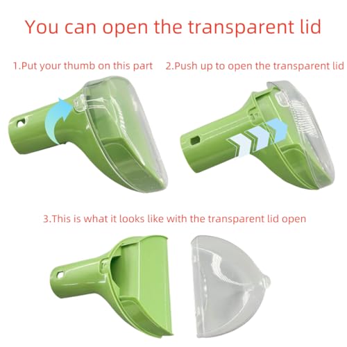 Upgraded 5.3in 1400B Little Green Machine Multi-Purpose Tools Brush Replacement Parts Compatible with 1400B 4075 3194 3353 2458 3588F 1986 1425 2513E Tough Stain Brush Tool Attachments (green 1+2) - color: Upgrade (Green 1+2)