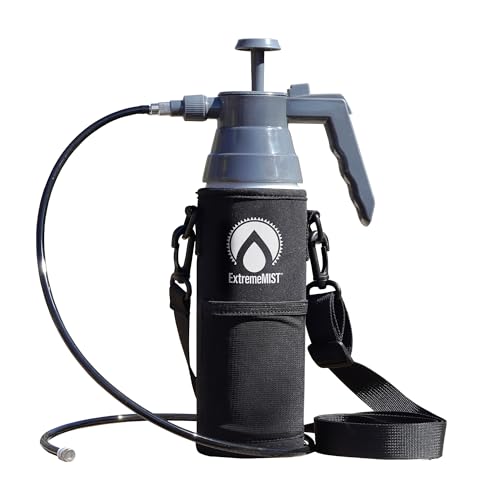 ExtremeMIST BeCOOL Personal Mister - High Performance Water Mister Spray Bottle Portable Water Misters for Cooling Outdoor with Neoprene Case/Strap