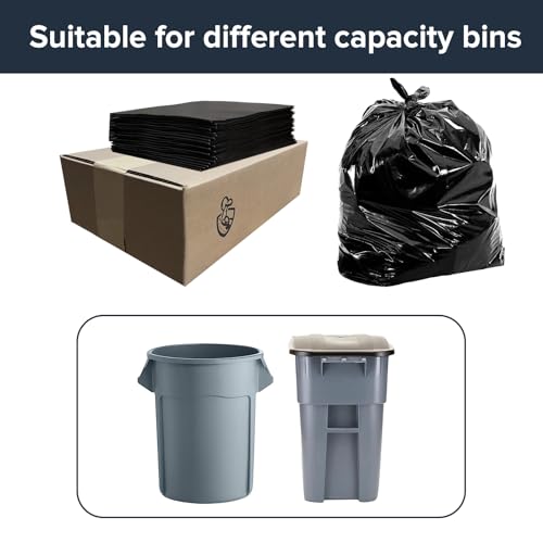 Construction Heavy-Duty Trash Bags 55-60 Gallons | 100 Packs |38 * 56| 2.65mil Thickness | Professional Puncture Resistance | Suitable for Kitchen, Commercial,Construction, Sanitation, Hotel