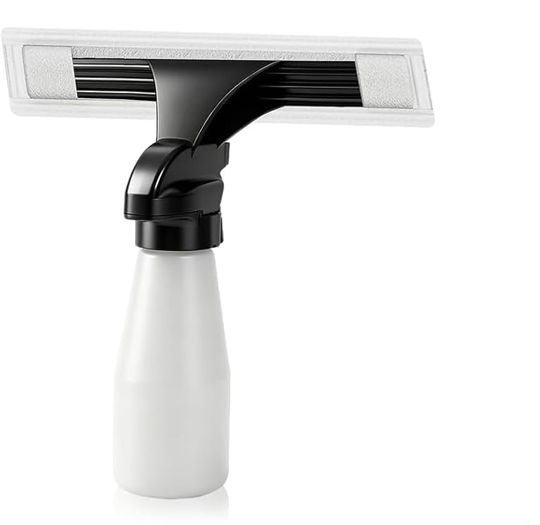 Window Vacuum Squeegee with Extendable Pole 31-40", 2000Pa Electric Window Cleaning Tool with 2200mAh and 150ml Dirty Water Tank, Long Handle Squeegee for Windows, Shower Doors, Mirrors, and Tiles