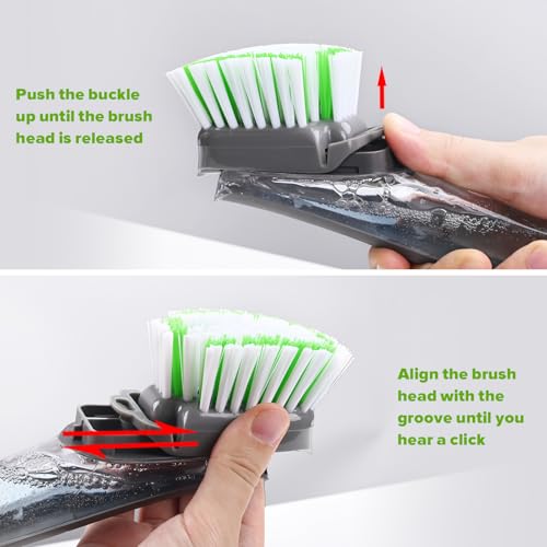 Dishwand Brush Refill, 4 Pack Dish Brush Refills Compatible with Scotch-Brite Dishwand, Dish Soap Brush for Dishes, Pans, Sink, Pots - size: 4 Pack