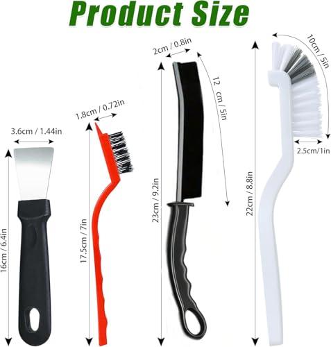 12Pcs Hard Bristle Crevice Cleaning Brush, Multifunctional Premium Crevice Cleaning Tool, Designed for Cleaning Narrow Spaces, Suitable for Toilet, Faucets, Kitchen, Grout,Colorful