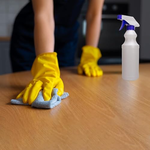 Spray Bottles (2 Pack, 16 Oz), Refillable Heavy Duty Spraying Bottle for Cleaning Solutions, Hair Spray, Gardening, Pets, Adjustable Nozzle Setting, Mist Water