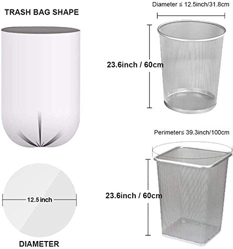 Small Trash Bags, Magesh 4 Gallon Trash Bag/Small Garbage Bags, Strong Wastebasket Liners for Bathroom Bedroom Office Trash Can, Clear 200 Counts - style: 4 Gallon 200 Transparent