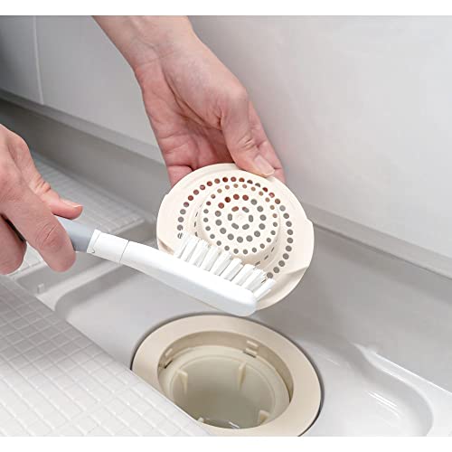 Azuma Industries BA617 Large Replacement Brush, Spare Replaceable, Washable from Flat to Sumi, Oblique Bristle Brush, Professional Recommended, Bathroom Accessories, Kitchen Accessories, Drain Mouth, - style: Large Brush