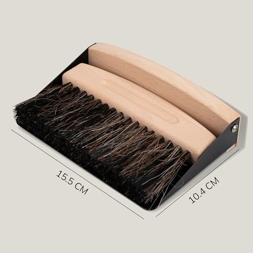 Bamboo Dust Pan & Brush Set, Portable Dustpan & Brush, Perfect For Household Cleaning, Sturdy & Effective Dust Pan, Bamboo Sweeping Brush - Mini - size: Mini