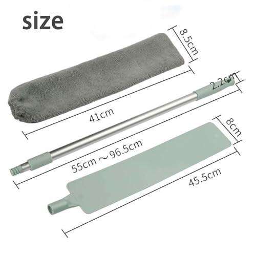 2026 New Retractable Gap Dust Cleaning Artifact with 3 Microfiber Dusting Cloths,Extendable Duster Cleaning Tool,Reusable Washable Dusting Wand for Home,Ceiling,Blinds,Furniture(1PCS) - color: 1pcs