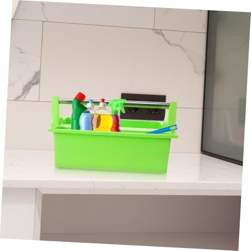 Multipurpose Cleaning Tools Container Storage Basket Handle Cleaning Supplies Organizer