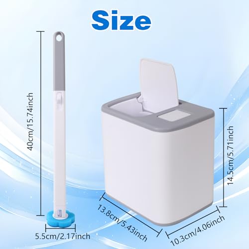 Disposable Toilet Brush, Toilet Bowl Cleaning System,Powerful Cleaning, Disposable Toilet Cleaner,with 24 Toilet Wand Refills, for Toilet Bowl Cleaners,Bathroom Cleaning