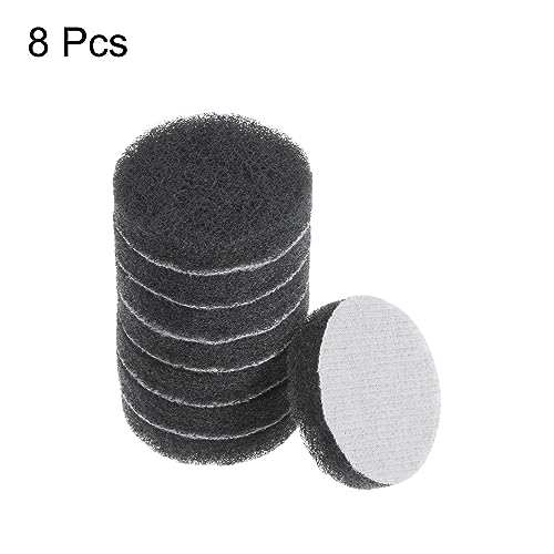 HARFINGTON 8pcs Drill Power Brush 2 inch Tile Scrubber Scouring Pads 800-1000 Grit for Bathroom Kitchen Household Cleaning - color: Grey, size: 800-1000 Grit