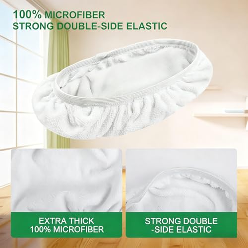 KEEPOW Reusable Wet Pads Compatible with Swiffer Sweeper Mop, Dry Sweeping Cloths, Washable Microfiber Wet Mopping Cloth Refills for Surface/Hardwood Floor Cleaning, 8 Pack (Mop is Not Included) | Dry Sweeping Cloths, Washable Microfiber Wet Mopping Cloth