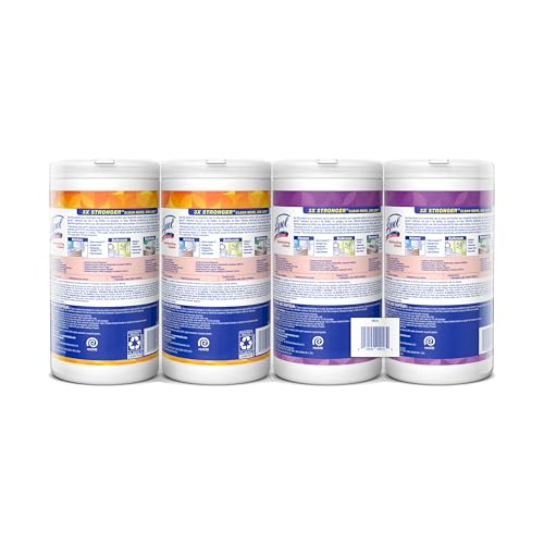LYSOL Disinfecting Wipes, All Purpose Cleaner, Multi-Surface Antibacterial Cleaning Wipes, Household Cleaning Supplies, Dorm Essentials, Lavender + Mango Scents, 80 ct. (4 Pack) - size: 320 Count (Pack of 1), style: Mango + Lavender