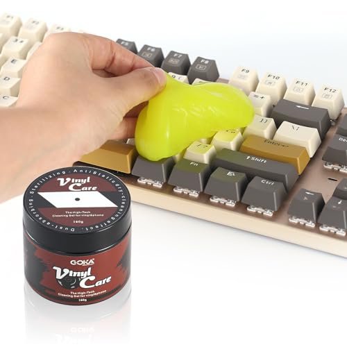 Nobsound Vinyl Record Cleaning Gel: Reusable Universal Cleaner Gel for Dust Removal Biodegradable Gel for Keyboard Speaker Car Dash
