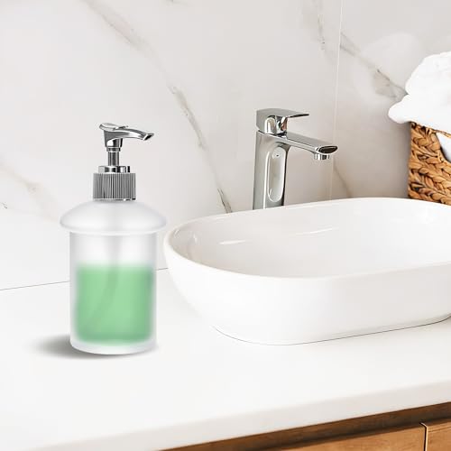 Bathroom Lavatory Soap Lotion Dispenser Pump Wall Mount with SUS304 Stainless Steel Holder (Single Soap Dispenser) - size: Single Soap Dispenser