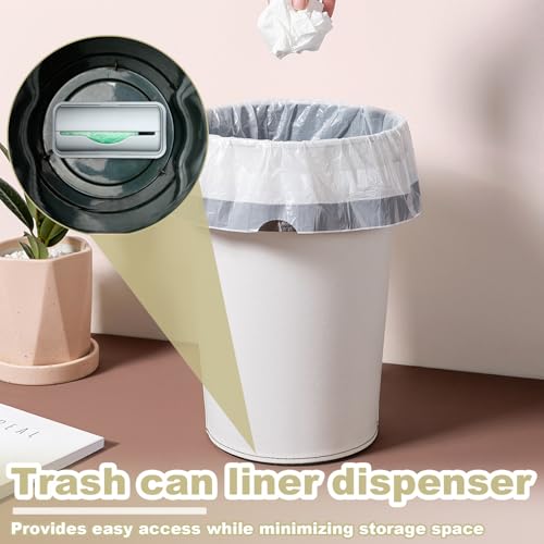 2 Pcs Trash Bag Dispenser,Garbage Bag Dispenser For Inside Trash Can,Trash Can Liner Dispenser For Bottom Of Can, Wall Mount Garbage Bag Dispenser Kitchen Bathroom Toilet Storage Organization