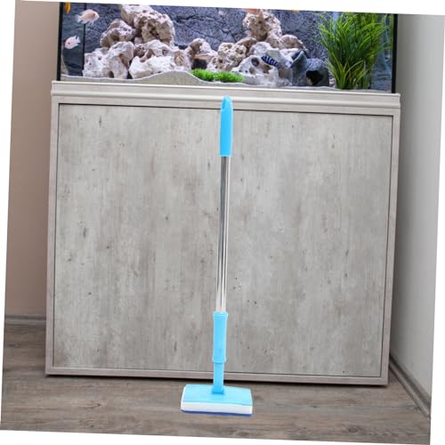 balacoo Adjustable Long Handle Aquarium Cleaning Brush Durable Fish Tank Cleaning Tool for Glass Surfaces Environmental Friendly Brush for Easy Aquarium Maintenance