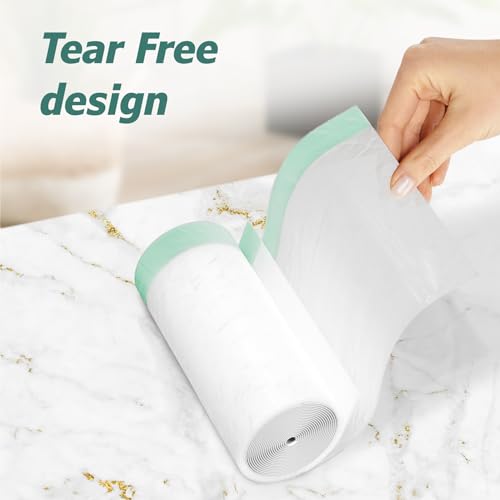 13 Gallon Tall Kitchen Drawstring Trash Bags - 1.2 Mil Extra Strong - Large Drawstring Garbage Bags - Large Plastic Bags - Individual, Unscented, White, 25" x 30", 40 Count - size: 40 Count (Pack of 1)