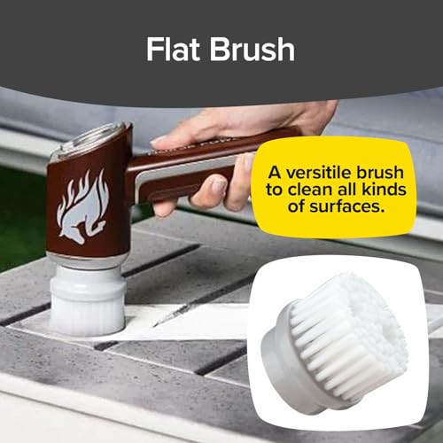 Horsepower Scrubber Complete 5-pack of Durable Premium Replacement Heads for Electric Spin Scrubber, AS SEEN ON TV