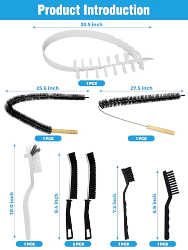 8 Pack Washing Machine Cleaning Brush Kits, Front Load Washer Cleaner Tools Accessories, for Tight Spaces and Washing Machine Rubber Seals