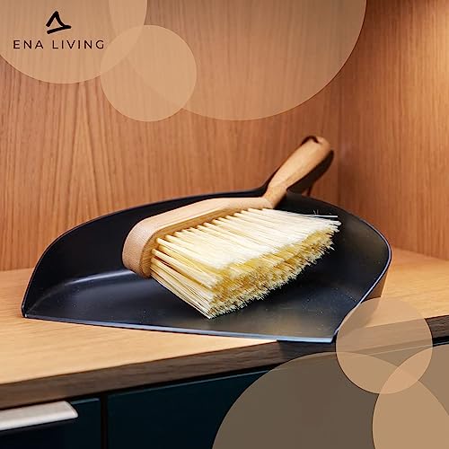 Bamboo Dust Pan & Brush Set, Portable Dustpan & Brush, Perfect For Household Cleaning, Sturdy & Effective Dust Pan, Bamboo Sweeping Brush - Standard - size: Standard