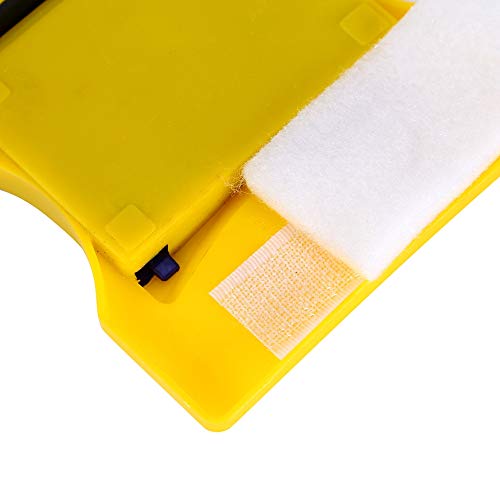 Double Side Magnetic Window Cleaner, Glider Washing Brush with 2 Extra Cleaning Cotton, Cleaning Brush Wiper Tools for High-Rise and Car Glazed Windows