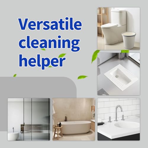 Disposable Toilet Brush Cleaning Supplies, Toilet Bowl Cleaner and Holder Set with 50 Toilet Wand Refill Pads, Bathroom Maintenance Wall Mounted Toilet Wand Kit (White+Blue) - color: White+blue