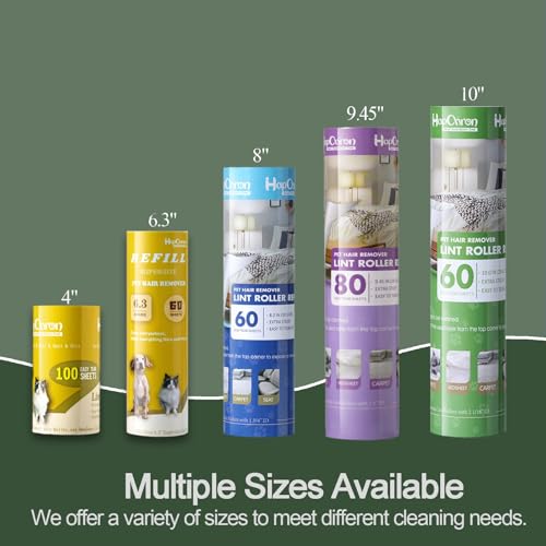 10 Inch Lint Roller Refills for Evercare Pet Mega Lint Roller and Leo Cleaning Roller, Fits 10" Supersize Lint Rollers with 2 1/16" ID, 240 Easy Tear Sheets(Pack of 4), Replacement Refill - size: 10" / 240 Sheets