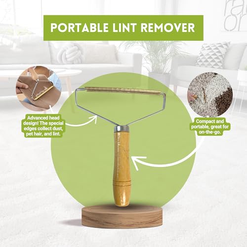 A-to-Z Supply Room Groom Carpet Rake Groomer with Telescoping 54" Adjustable Handle & Portable Lint Remover Brush Tool, Carpet Brush Ideal for Pet Hair, Refreshing Carpets, Rugs, and Artificial Turf - style: Original + Lint Tool
