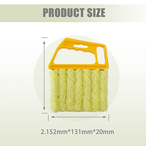 Blind Cleaner Brush Washable Window Mini Duster Cleaning Tool with 7 Removable Microfiber Sleeves Blinds Cleaners Tools for Vinyl Windows Handheld Vacuum Duster Limpiador de Persianas