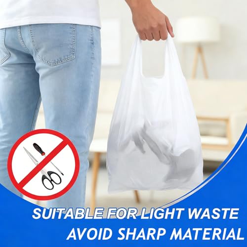 4 Gallon Trash Bags, 230 Counts Flexible & Durable Small Garbage Bags 24 x 19" Extra Thick Sturdy Trash Bag, Unscented & Easy Tearing 4-6 Gal Can Bin Plastic Bags for Home Office Kitchen Bathroom - size: 1 Count (Pack of 230)