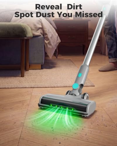 HAUSHOF Auto-Empty Cordless Stick Vacuum, 24KPa Suction, Zero Tangle Brush, 4-Layer HEPA Filtration, Vacuum Cleaner for Home, Pet Hair & Hardwood Floor