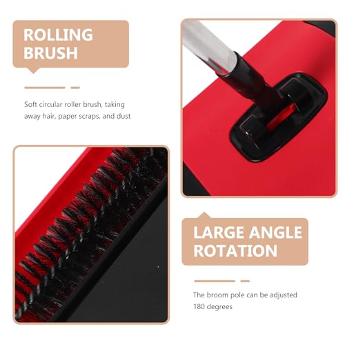 GALPADA Cordless Manual Sweeper with Adjustable Height and Powerful Vacuum for Pet Hair Removal Carpets and Hard Floors Lightweight Floor Sweeper for Home Office and Rugs Cleaning