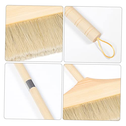 Soft Bristle Indoor Broom with Long Handle Lightweight Detachable Sweeping Brush for Home Kitchen and Office Cleaning Efficient Corner Cleaning Tool