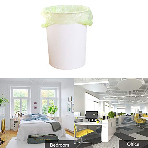 Trash Bags Biodegradable,4-6 Gallon Trash bags Recycling & Degradable Garbage Bags Compostable Bags Strong Rubbish Bags Wastebasket Liners Bags for Kitchen Bathroom Office Car(100 Counts,Green) - size: 1 Count (Pack of 100)