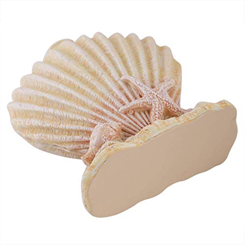 Shell Lotion Dispenser Bottle, Decorative Leak Pump Container for Bathroom Kitchen Plastic Electroplated Press 300ml 1 Pack