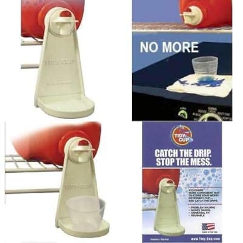 Liquid laundry detergent and fabric softener gadget (Pack of Two), fits most economic sized bottles, no more drips or mess