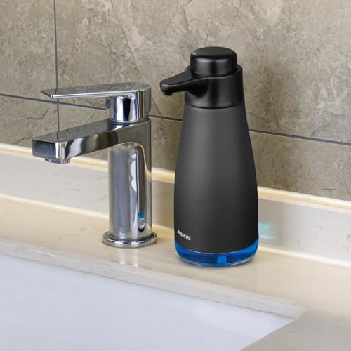 AIKE 15fl.oz Liquid Soap Dispenser for Dish and Hand Soap Matte Black - color: Anti-fingerprint Black Coating