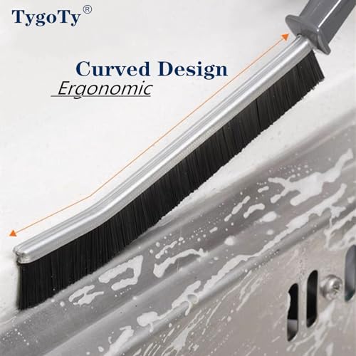 3 Pcs Crevice Cleaning Brush, Hard Bristles Gap Cleaner for Tight Spaces, Grout Cleaner, Bathroom Shower Brushes