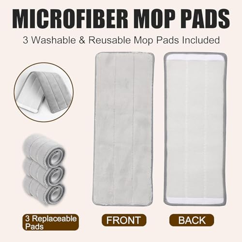 Mop Pads Replacement, 6 Pack mop Head Replacement Washable Microfiber Pads (XF-Padsx6) - size: XF-Padsx6