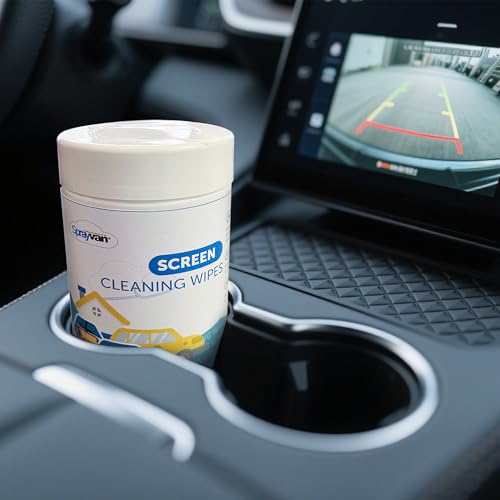 Screen Wipes, 100 Ct, Canister, Lint & Streak-Free