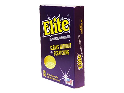 Elite All Purpose Cleaning Pad, 3 Pads (Individually Boxed), Non Scratch, Dish Sponge, Scrubber, Sponges for Kitchen and Household Use, Made in USA