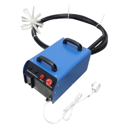 TECHTONGDA 110V/220V Portable Air Duct Cleaning Machine for Pipe Diameter 1.97"-39.37", Max Sweeping Length 98ft/time, Duct Pipe Cleaning Equipment with Rotary Brush, Industrial Air Vent Cleaner