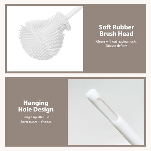 Long Bottle Cleaning Brush 360 Flexible Silicone Bottle Brush for Cups Narrow Mouthed Bottles - color: 1pc